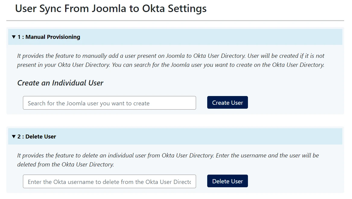 Okta user sync - create-user-delete