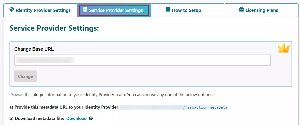Umbraco SAML Single Sign-On (SSO) using Azure AD as IDP - Service provider metadata