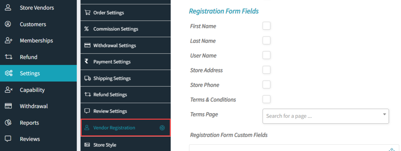 OTP Verification configure settings for WooCommerce Frontend Manager / WCFM Marketplace Vendor Registration form
