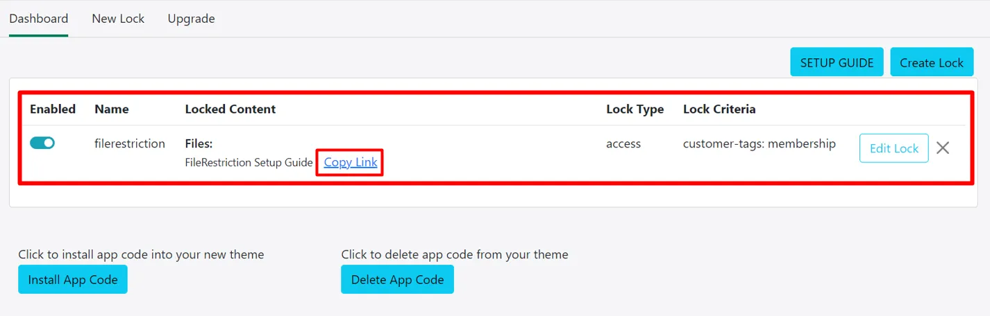 content restriction in Shopify - disable, edit, delete lock