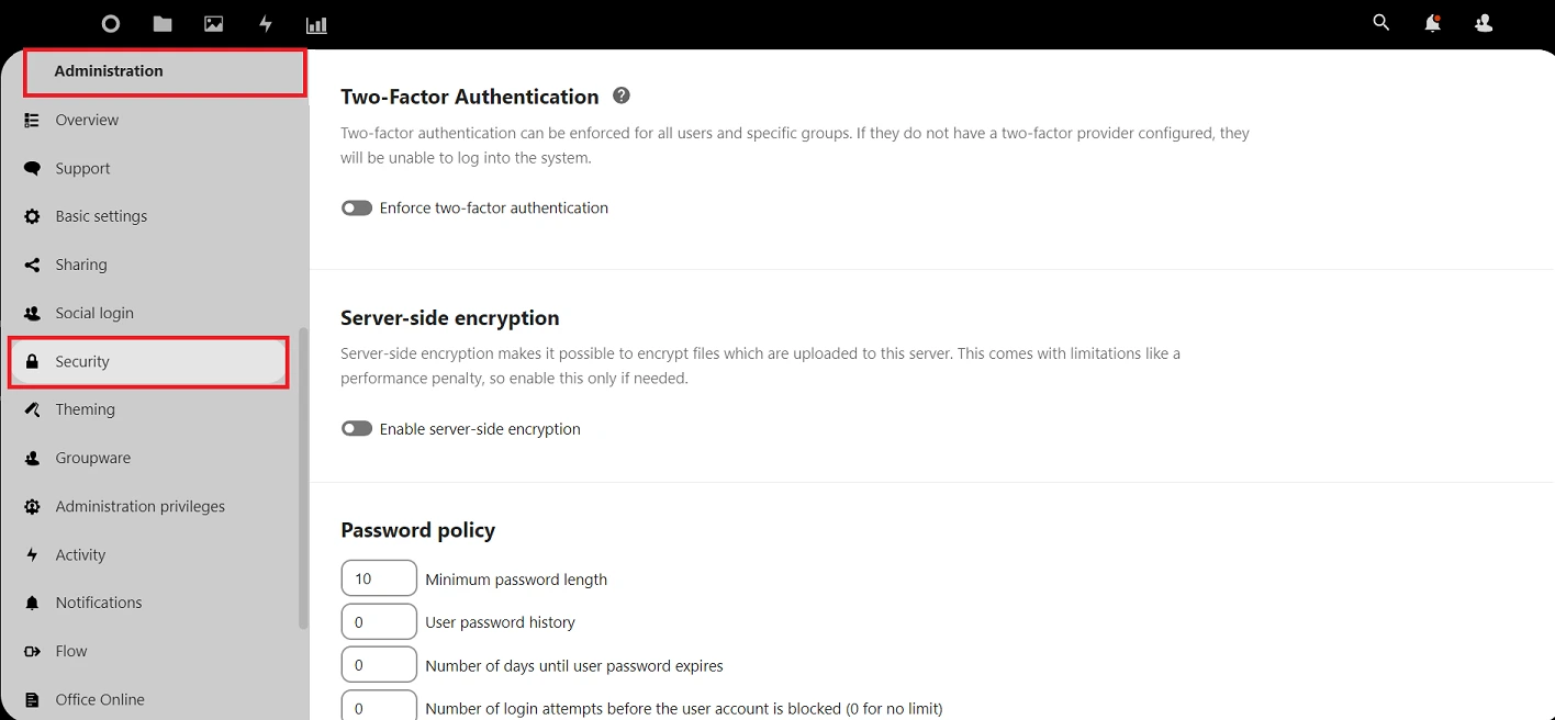 Nextcloud Single Sign-On SSO into Joomla | Nextcloud SSO, security-tab