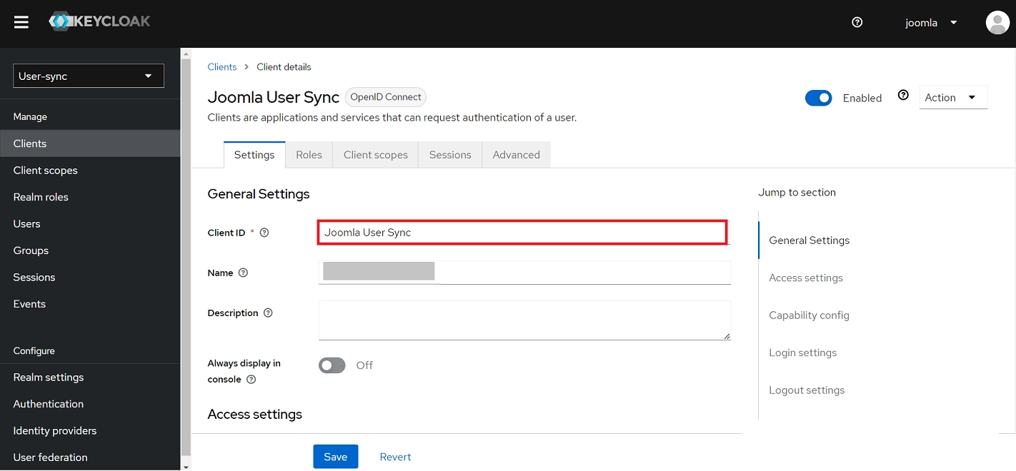 Configure Keycloak user sync plugin