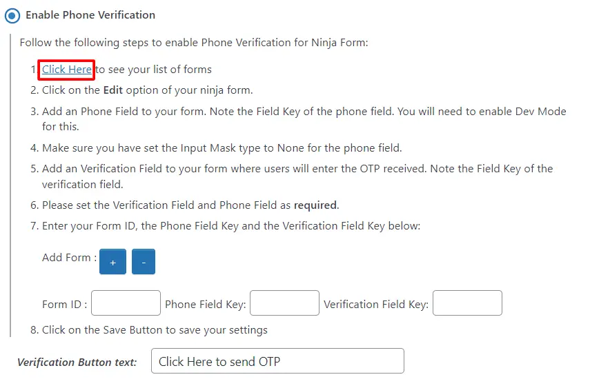 Ninja Forms ( Above version 3.0 ) list of forms