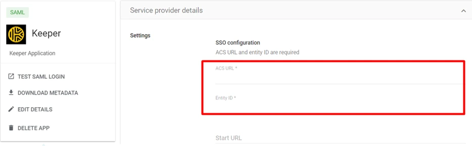 Google Apps User Provisioning and Sync - Service Provider details
