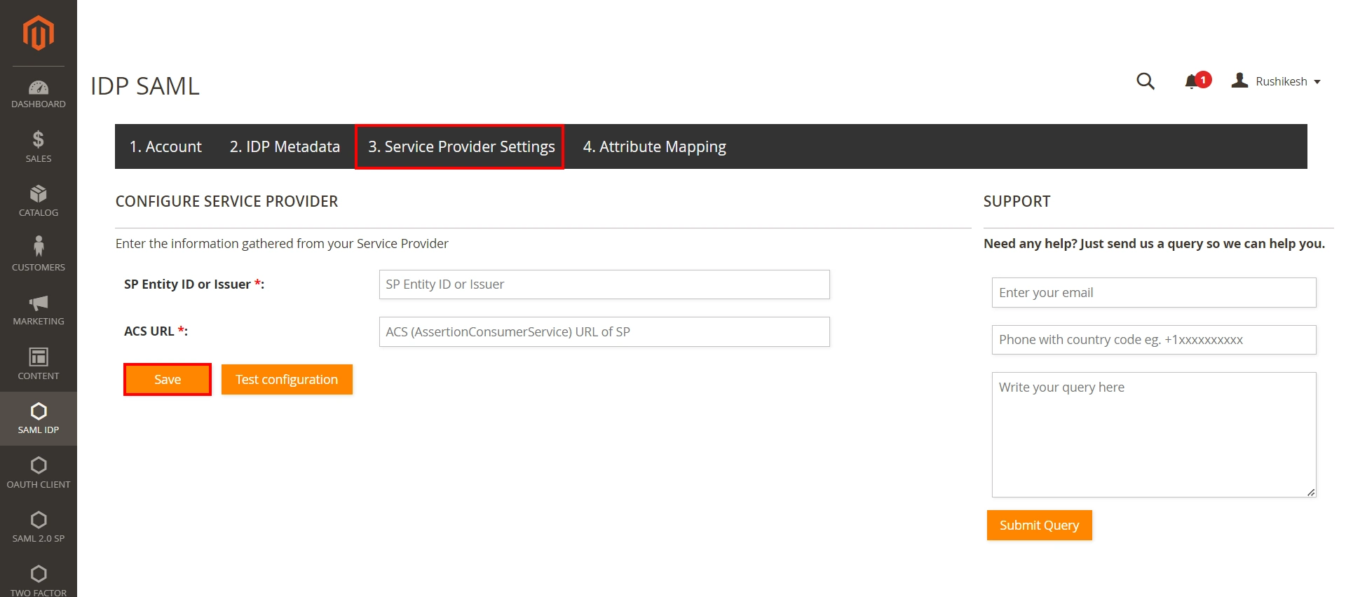 SSO between two Magento sites - Configure setting