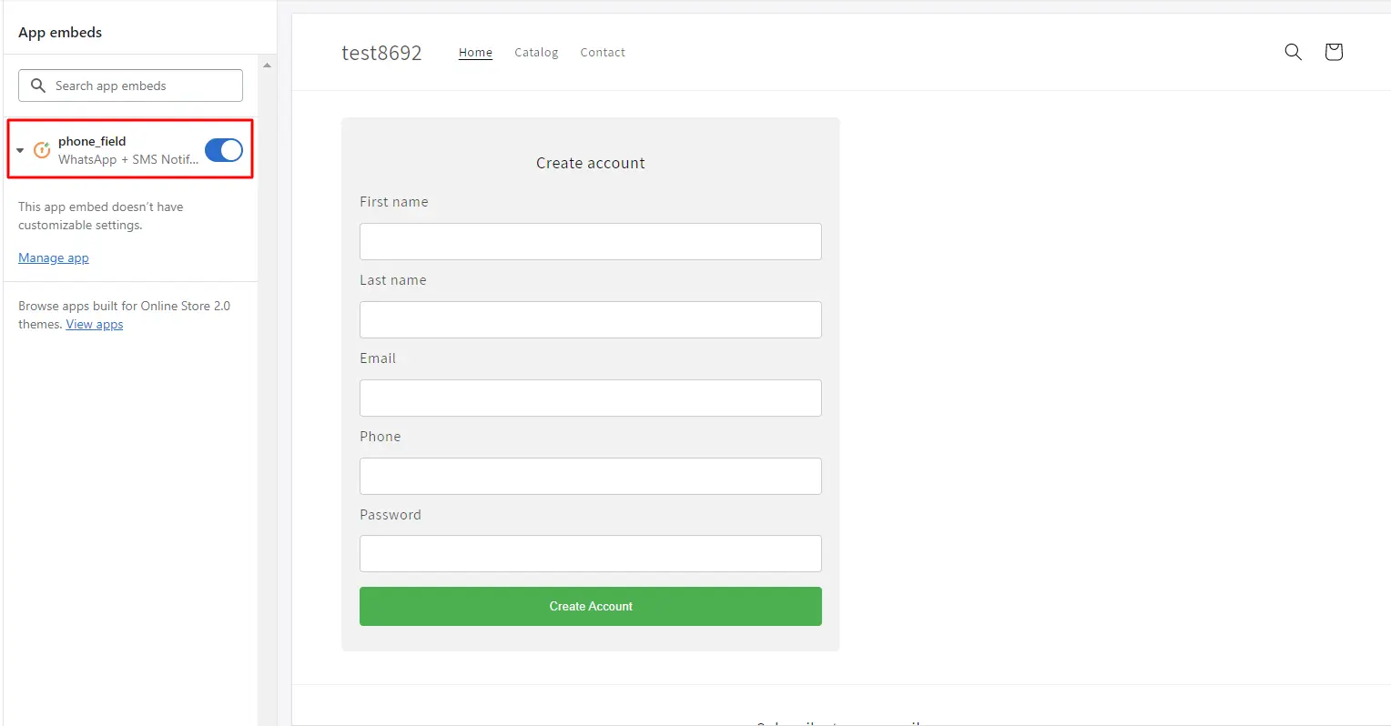 Checkbox and instructions to enable shopify tom regisration form