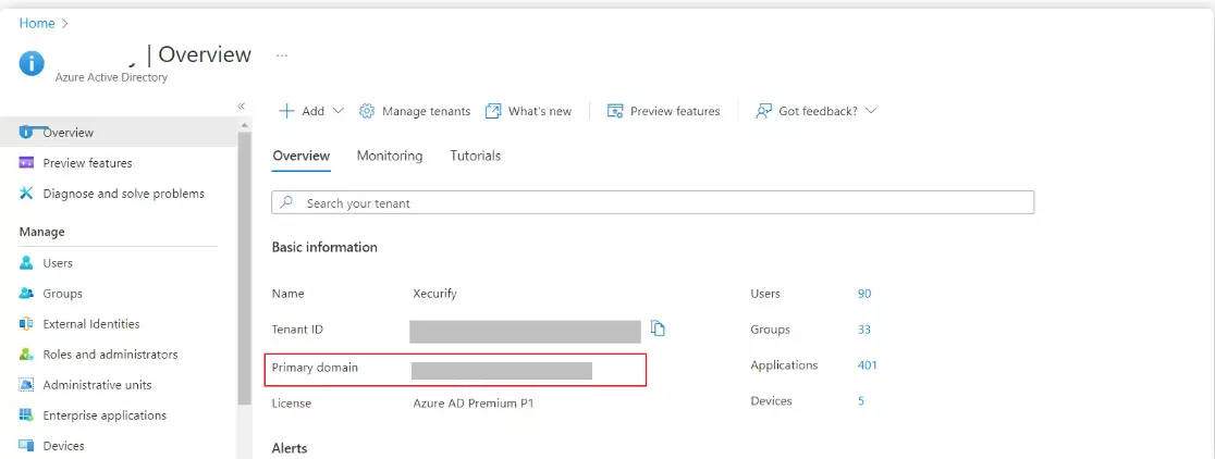 Microsoft Entra ID (formerly Azure AD) Multi-Tenant Architecture - Copy Primary Domain