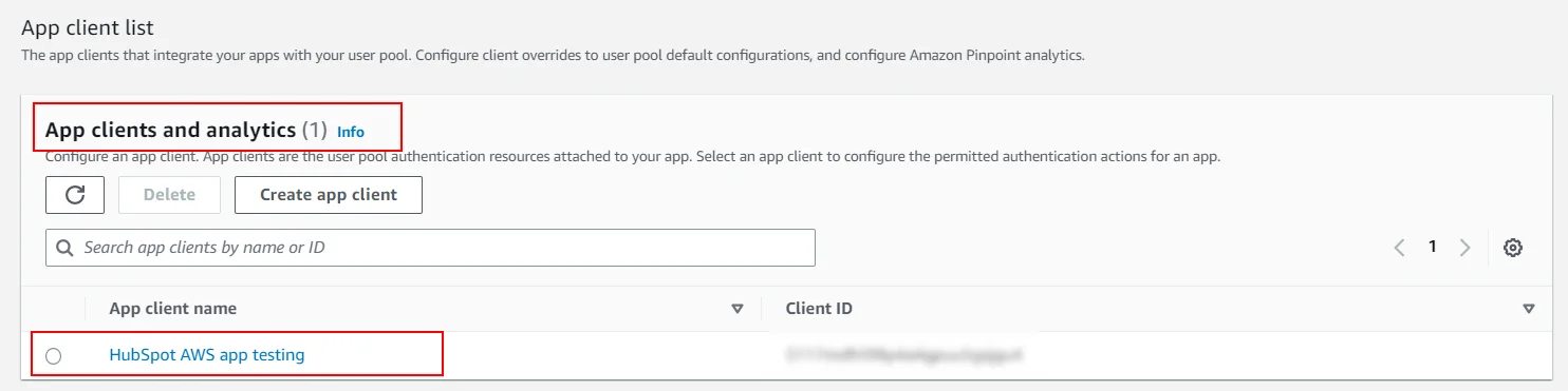 AWS Cognito Single Sign-On (SSO) - app clients and analytics 