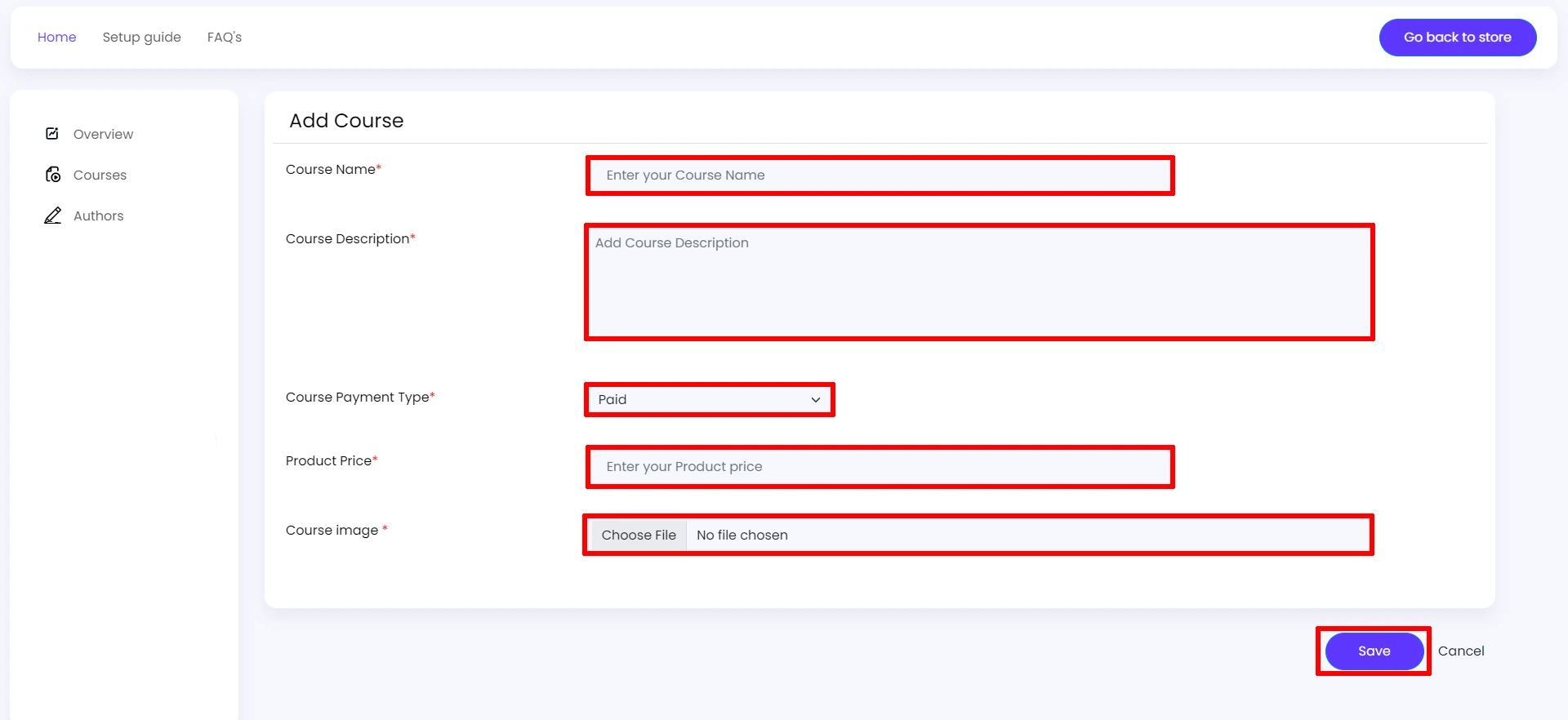 Shopify Learning Management System (LMS) - course details