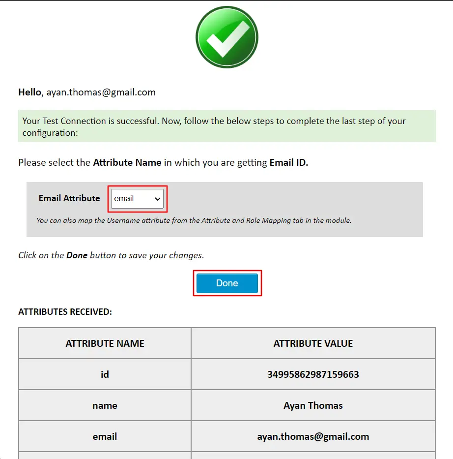 Line sso login with drupal OAuth OpenID Single Single On test Configuration successfully