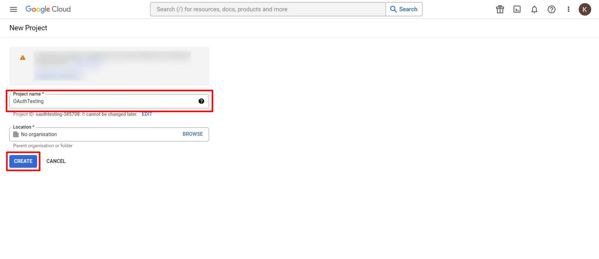 Google Apps SSO Project Name Field 