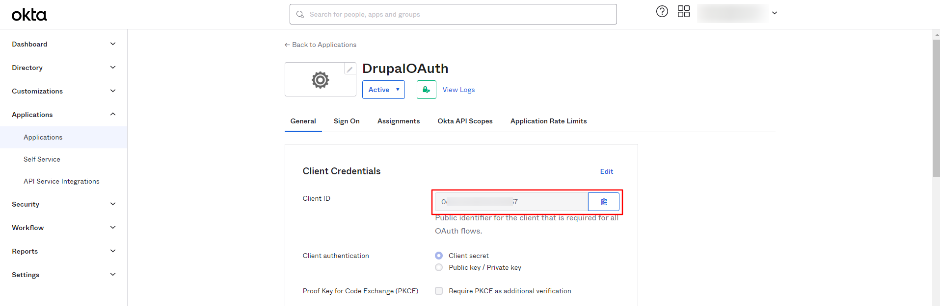 Drupal OAuth 2.0 OIDC Single Sign-on Okta SSO Client Credentials