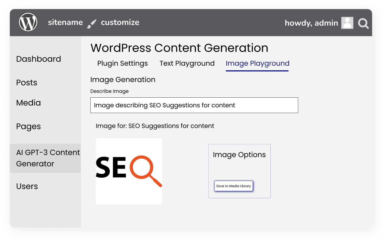 Image Generation | GPT WordPress Content Generation