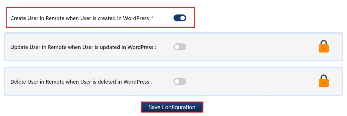 Save Configuration - WordPress User Sync Plugin | WordPress Keycloak Integration