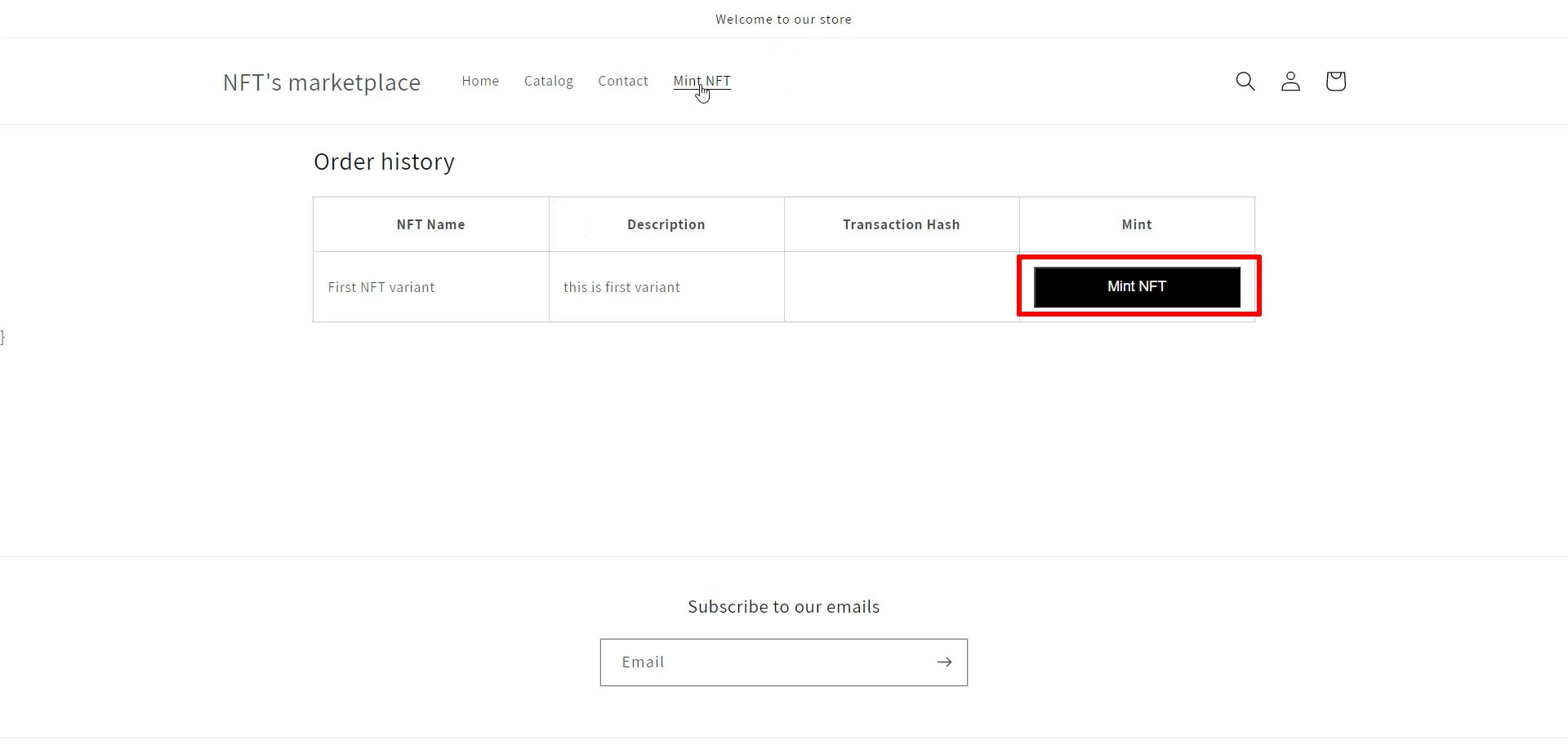 Sell NFT on Shopify - How to sell NFT on Shopify Store - Mint NFT Order