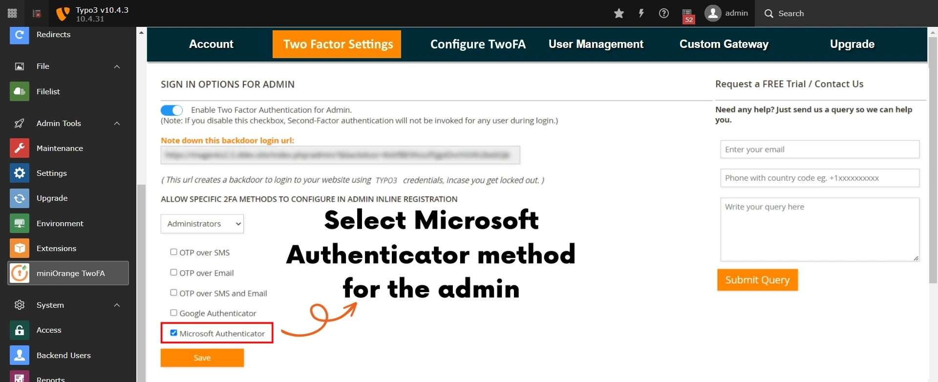 Magento 2 Factor Authentication (2fa) (mfa) Microsoft Authenticator registration | TYPO3 Microsoft Authenticator | TYPO3 Microsoft Authenticator verification