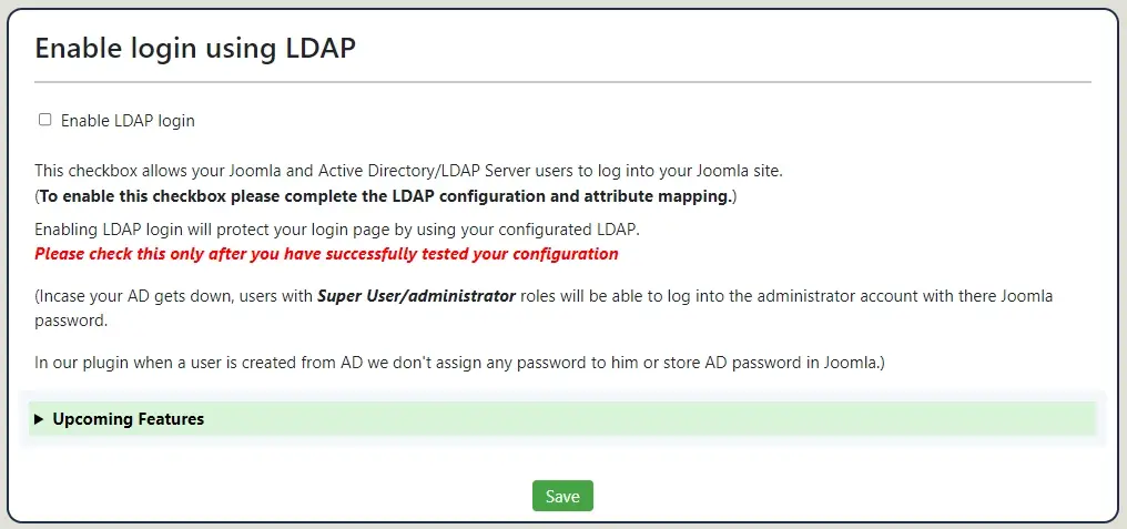 Configure Joomla LDAP Plugin