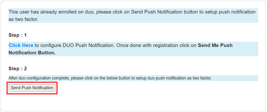 DotNetNuke Two Factor Authentication (2FA) using Duo Push Notification - Send Push Notification on Duo Security