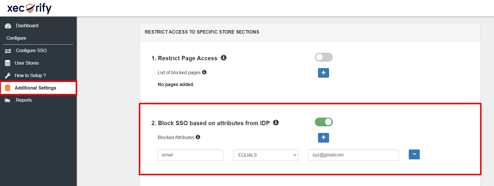 Shopify Single Sign-On (SSO) - Block SSO based on attributes from IDP