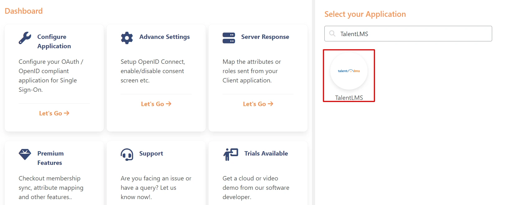 OAuth server Single Sign-On (SSO) WordPress- TalentLMS add client