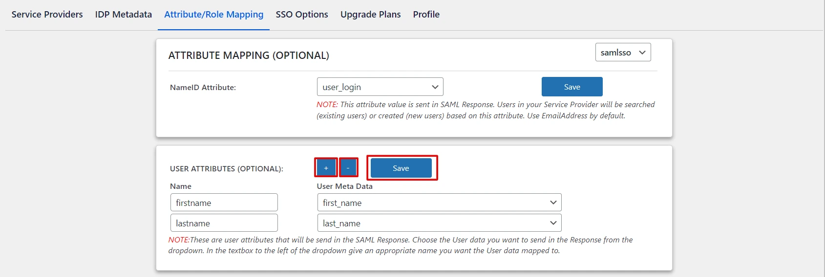 Attribute Mapping | WP SSO configuration