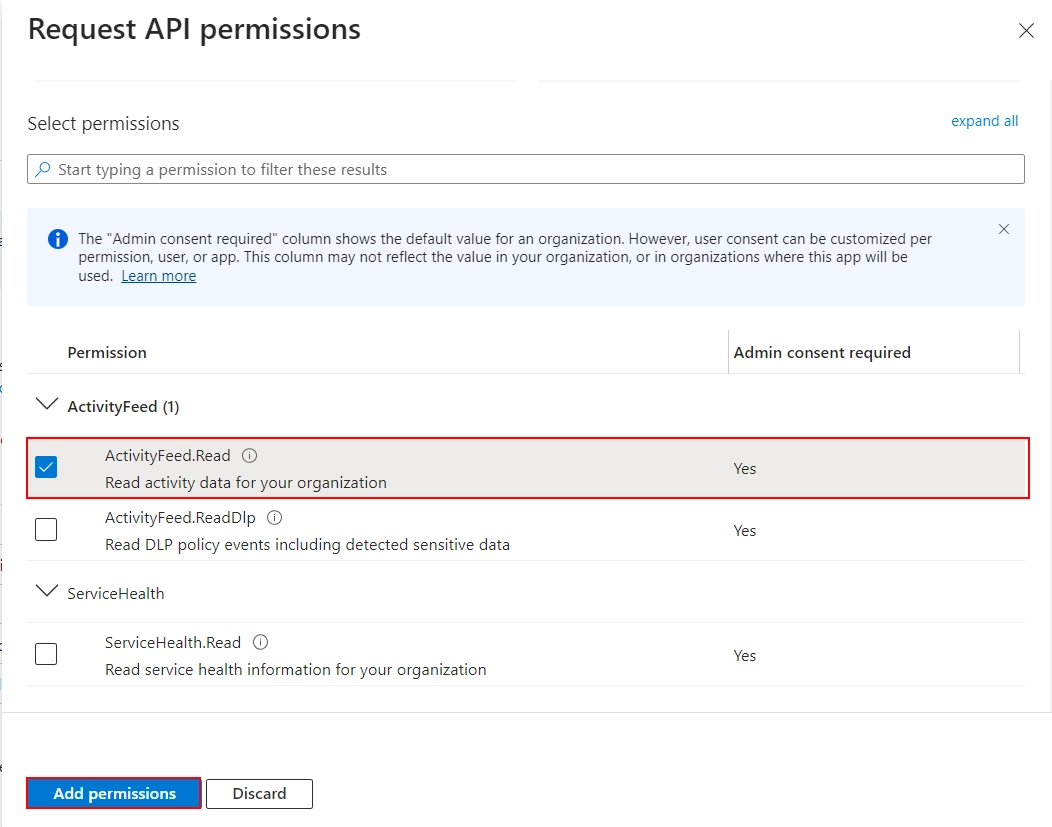 Secure Access with Office 365 Single Sign-On (SSO)-Request-api-permissions