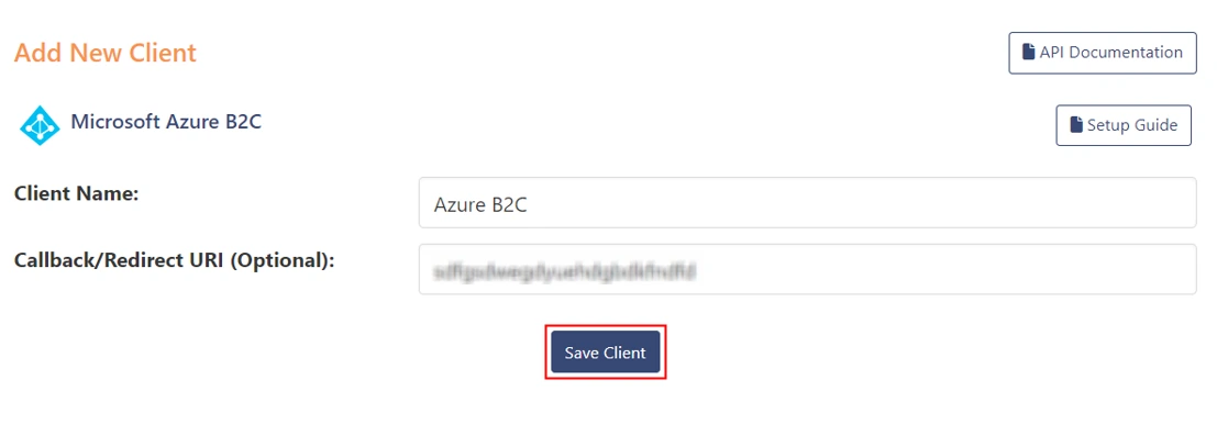 OAuth server Single Sign-On(SSO)WordPress- Azure B2C Redirect URI 