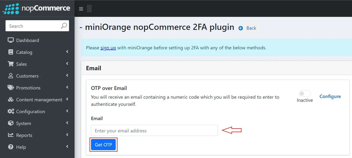 nopCommerce Two-factor Authentication using OTP over Email | nopCommerce 2FA - OTP over Email Enter Phone Number