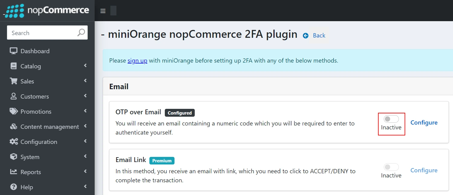 nopCommerce Two-factor Authentication using OTP over Email | nopCommerce 2FA - Verify OTP over Email Passcode