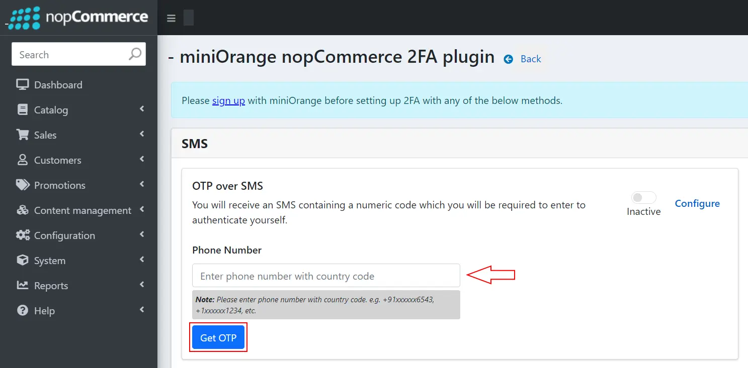 nopCommerce Two-factor Authentication using OTP over SMS | nopCommerce 2FA - OTP over SMS Enter Phone Number