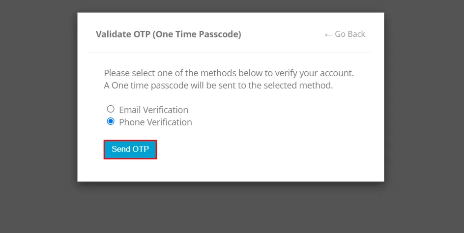 OTP-Buddy-Login – Klicken Sie auf „Anmeldung abschließen“.