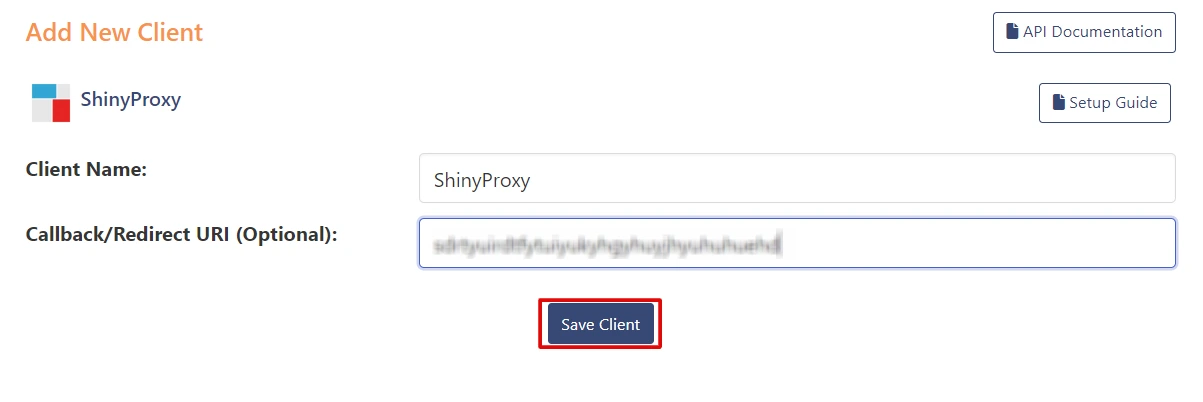 OAuth server Single Sign-On(SSO)WordPress- ShinyProxy Redirect URI 