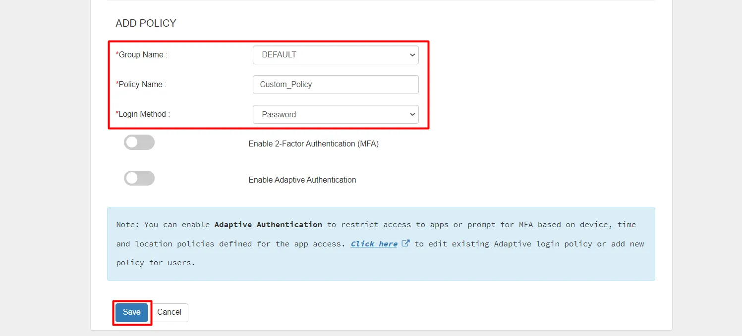 Shopify as IDP - Login using Shopify credentials - Add policy