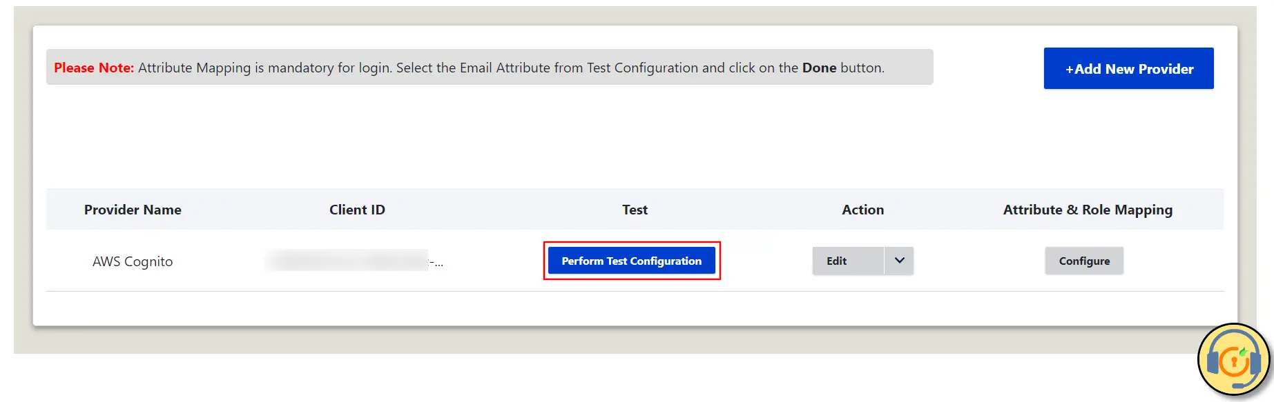 Drupal OAuth OpenID Single Single On Klicken Sie auf die Schaltfläche „Testkonfiguration durchführen“, um die SSO-Verbindung zu überprüfen