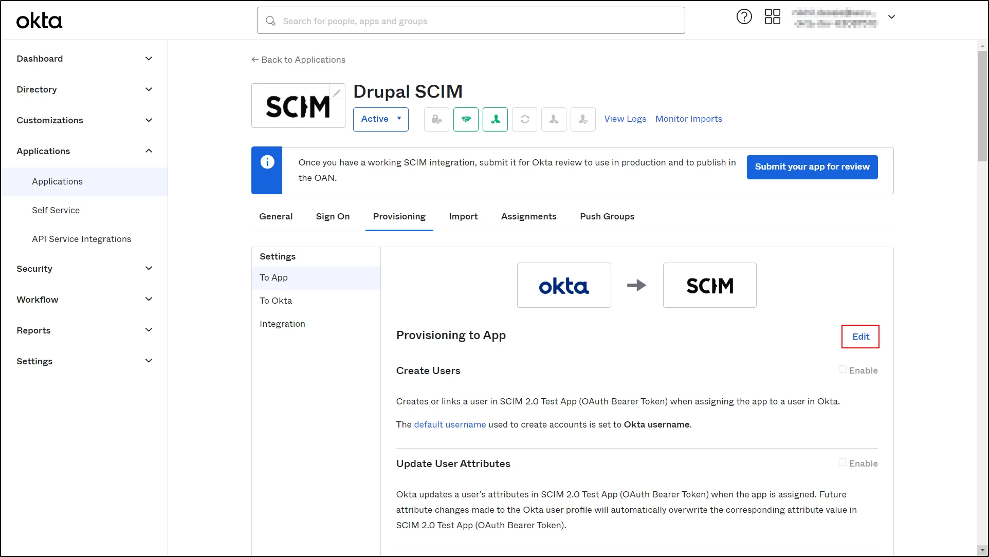 Okta-SCIM-Client-click-edit-button