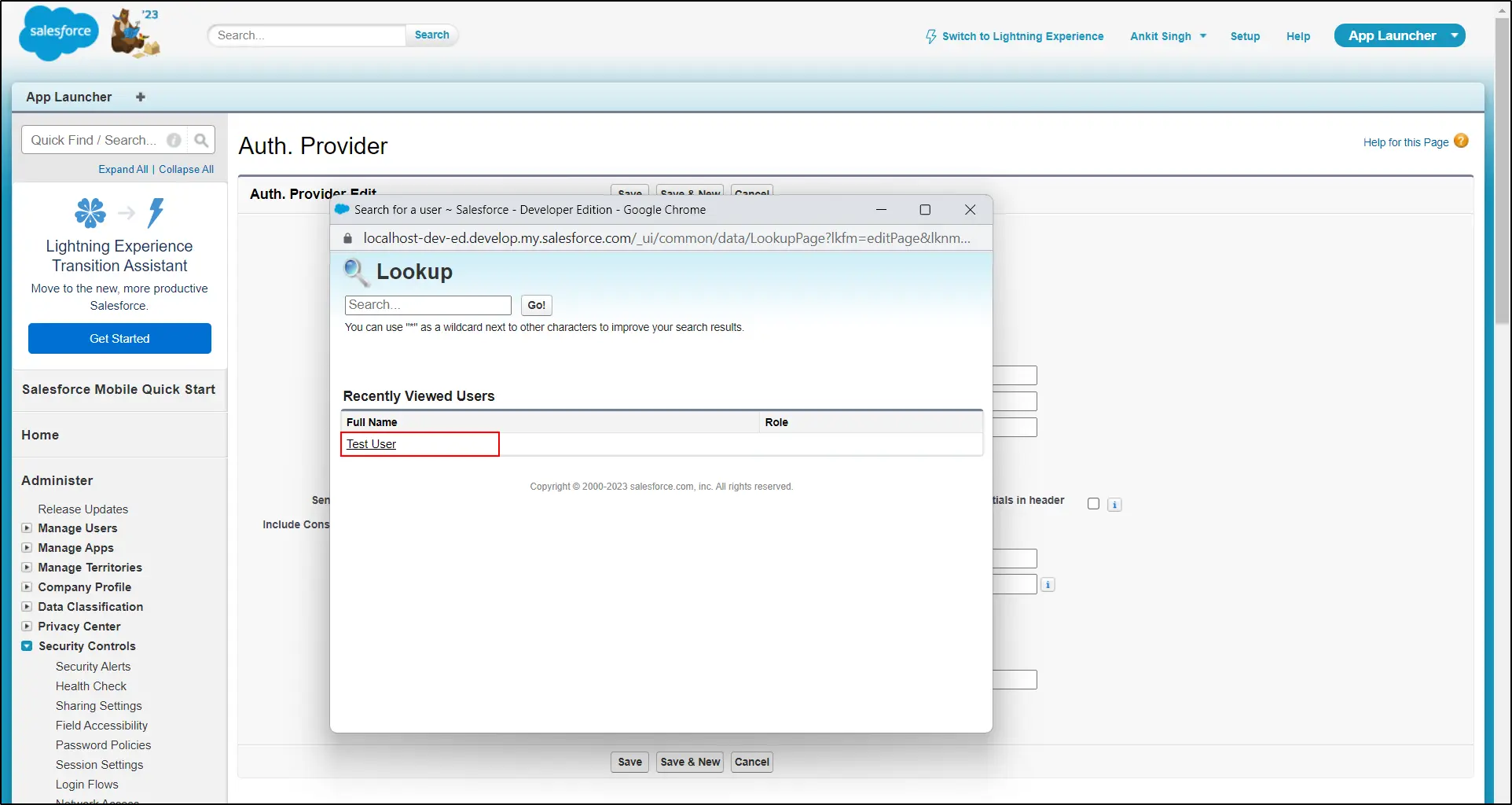  Integrating Salesforce with Drupal OAuth/OIDC Provider - Select Admin as account