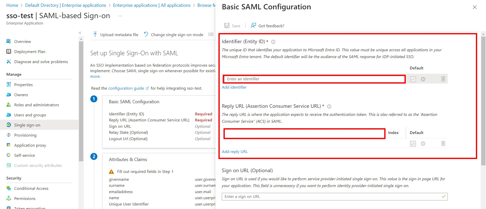 WordPress Azure AD Login using Single Sign-On | Select SAML authentication SSO