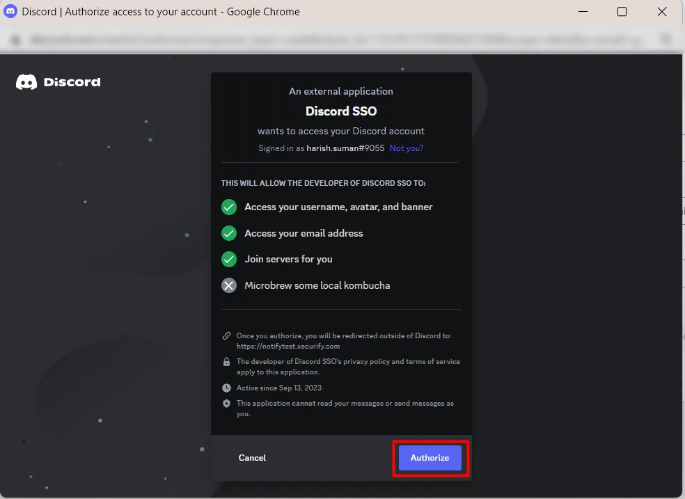 Shopify Discord SSO login - Shopify Discord Role Mapping -  Test Configuration