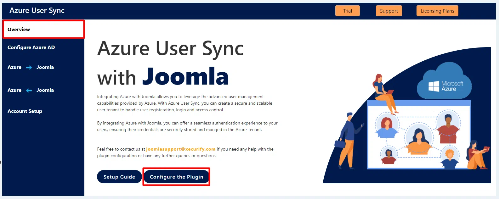 Joomla Azure AD User Sync