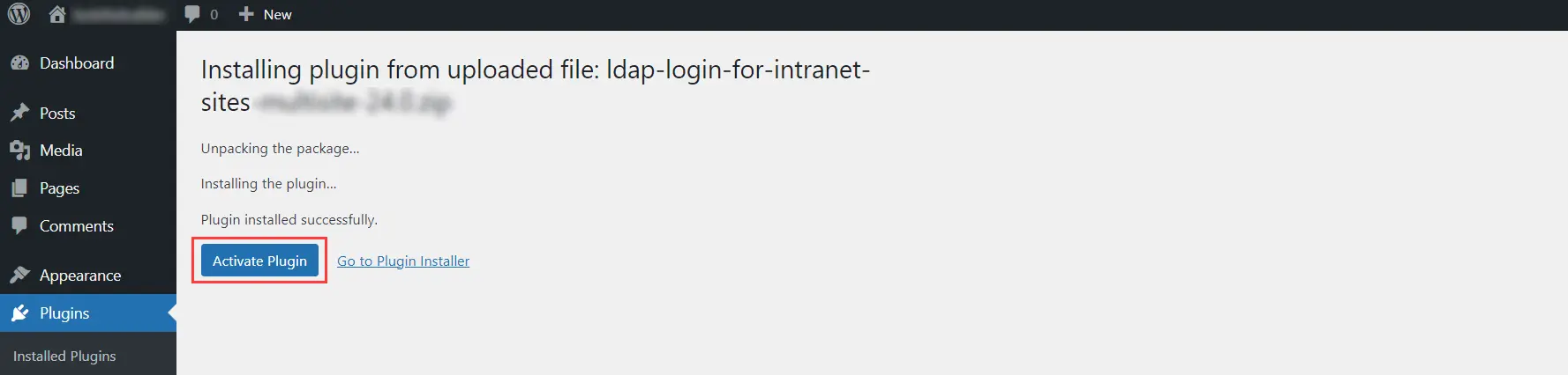 Install LDAP plugin