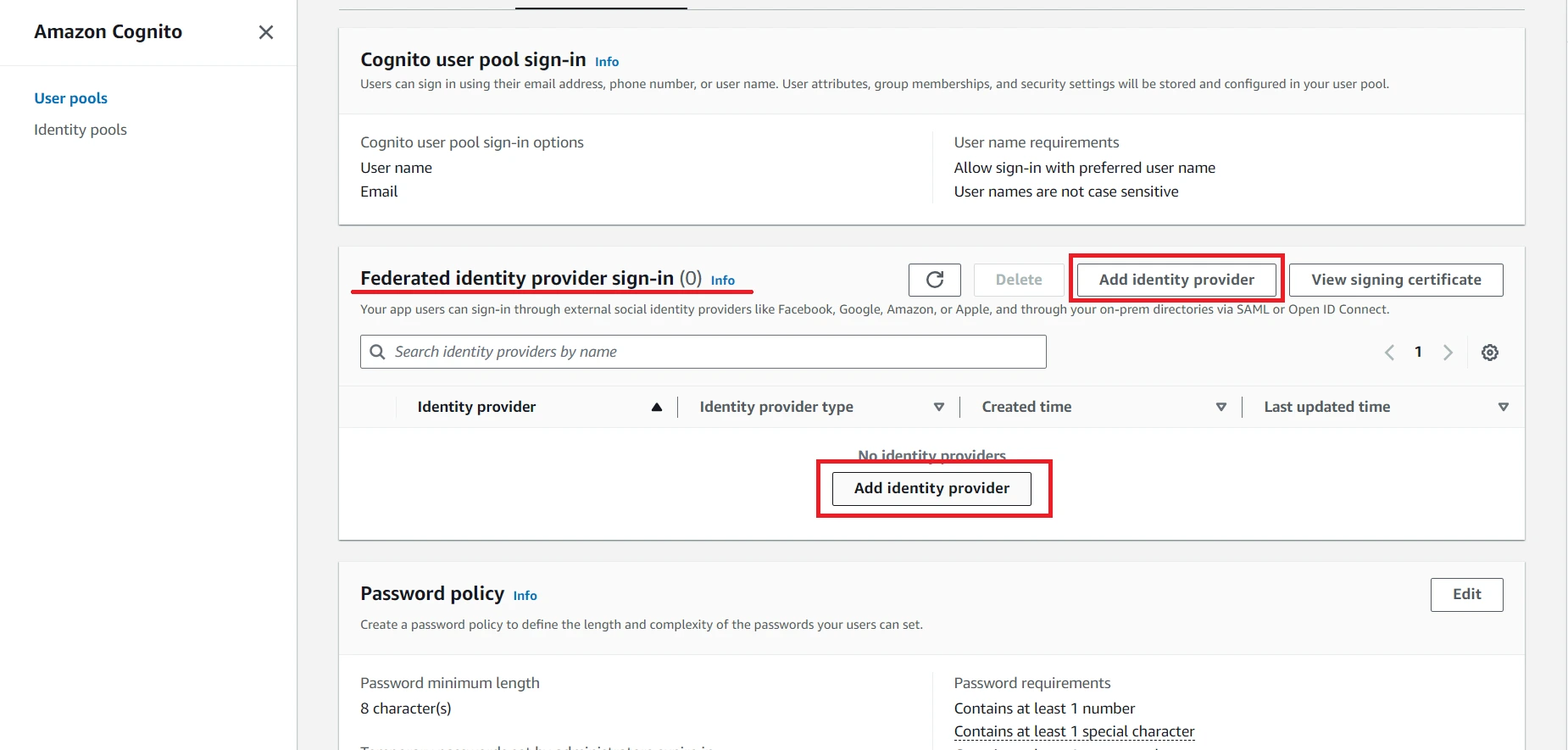 Add Identity Provider If not created - AWS SSO Login with WordPress 