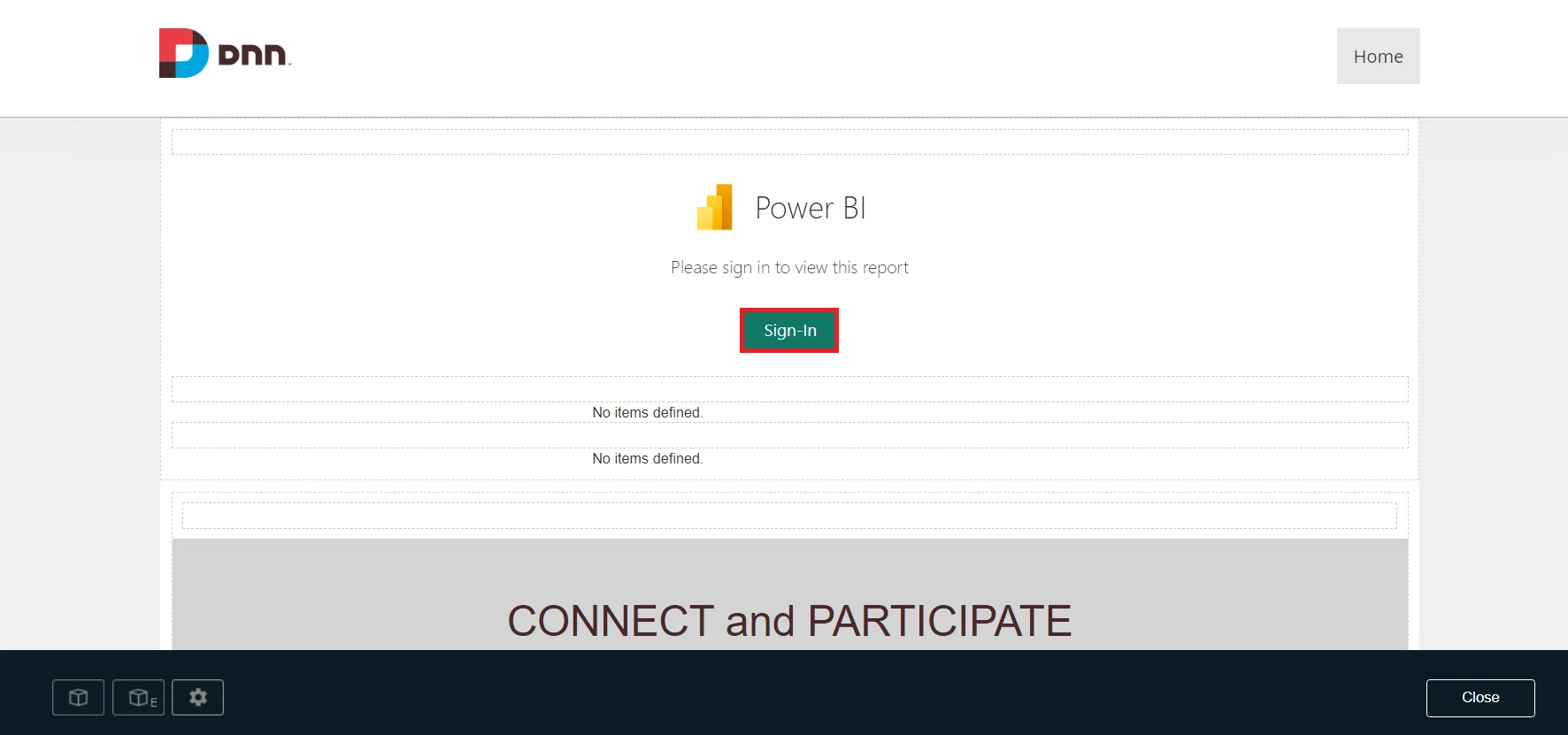 DNN Power BI Embed with row level security | authentication settings