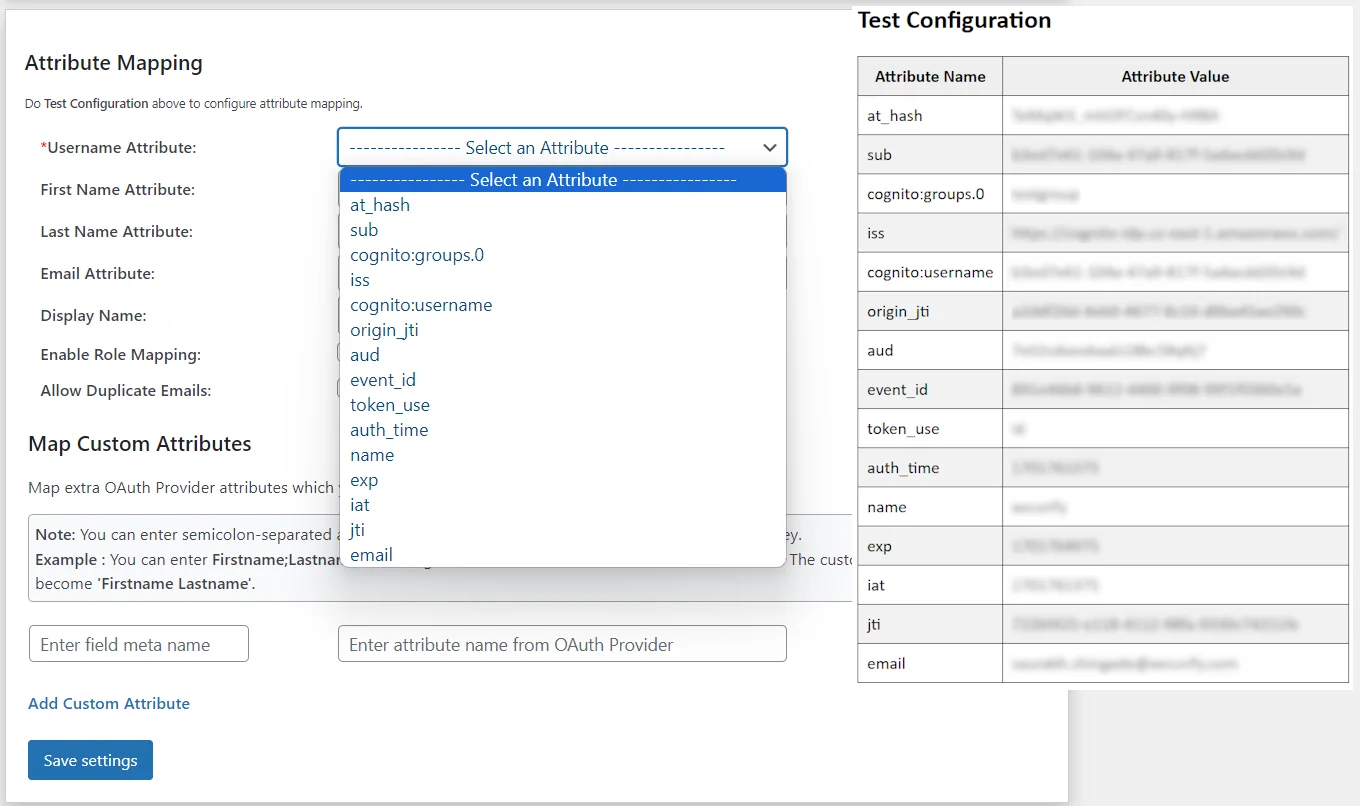 AWS Cognito Single Sign-On (SSO) – Attribut-/Rollenzuordnung