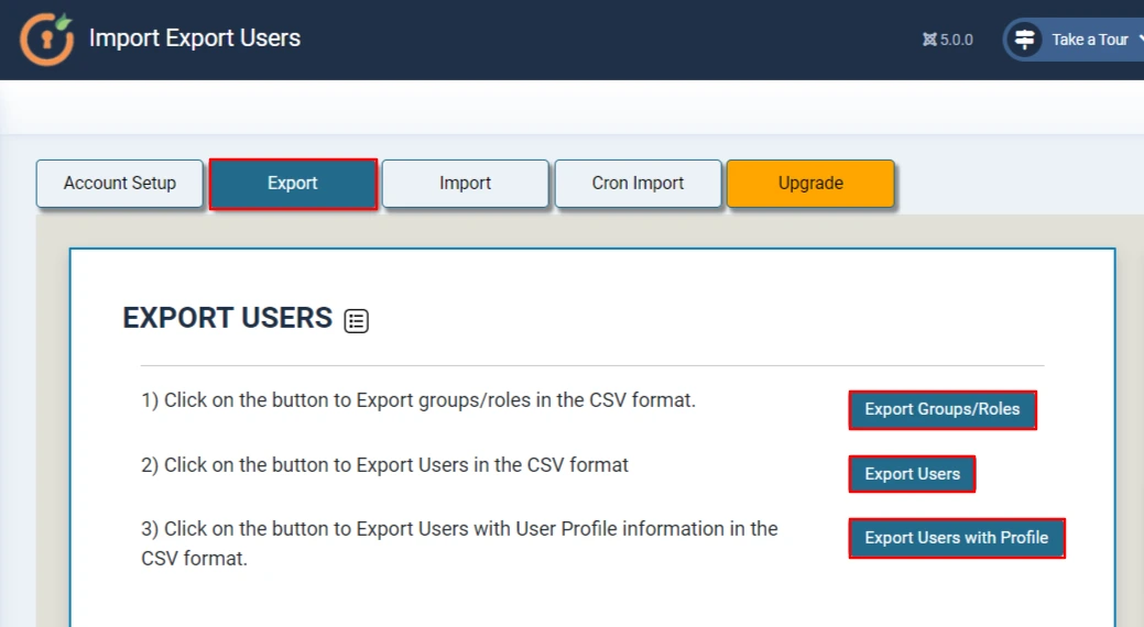 Joomla Import Export Utilisateurs,