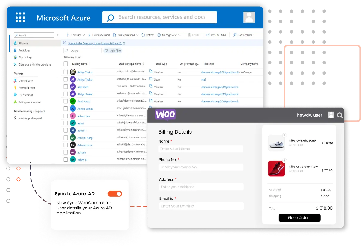 WordPress Office 365 の統合 | WooCommerce と Azure AD/B2C の統合