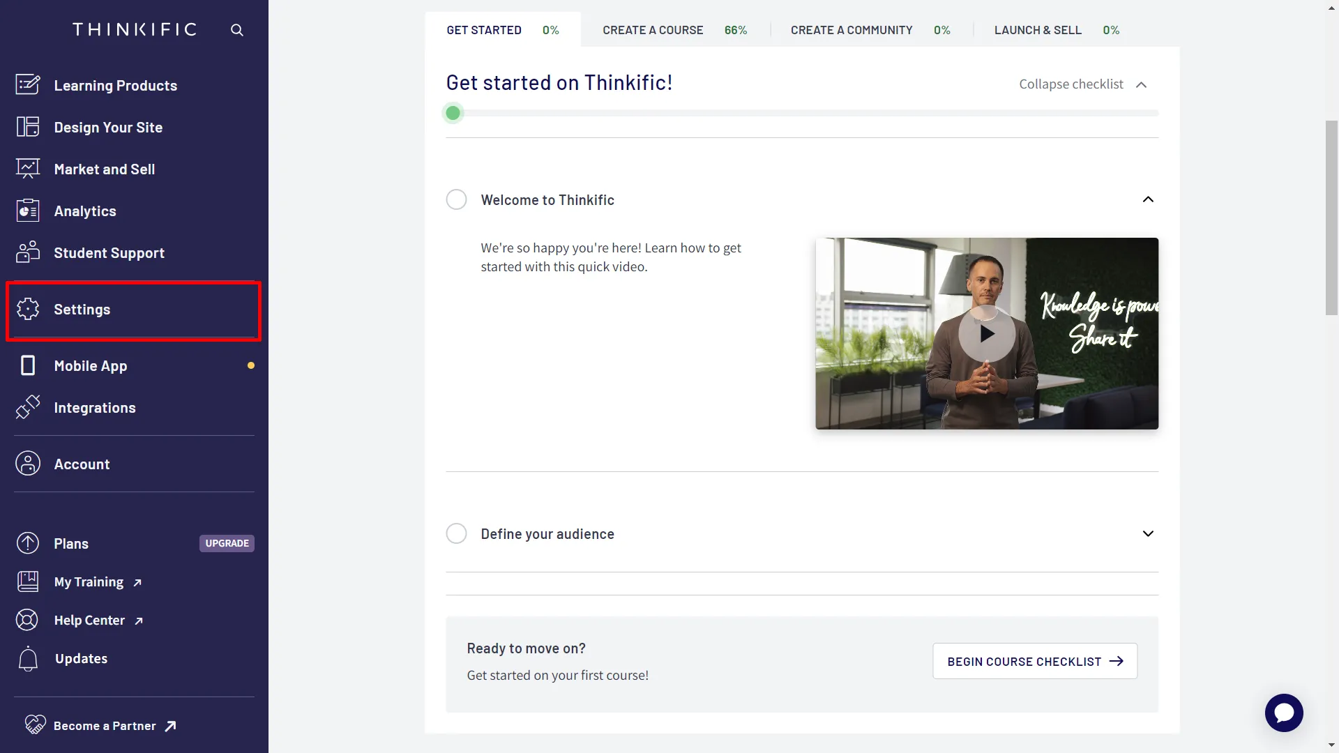 Shopify Thinkific Integration Guide - Connect Shopify with Thinkific - Login into Thinkific Site
