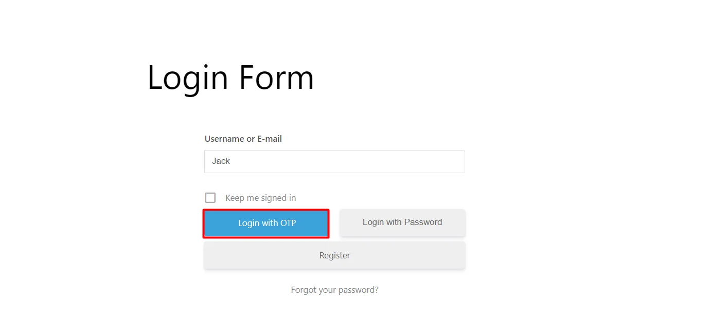 Ultimate Member Login Form_login with otp