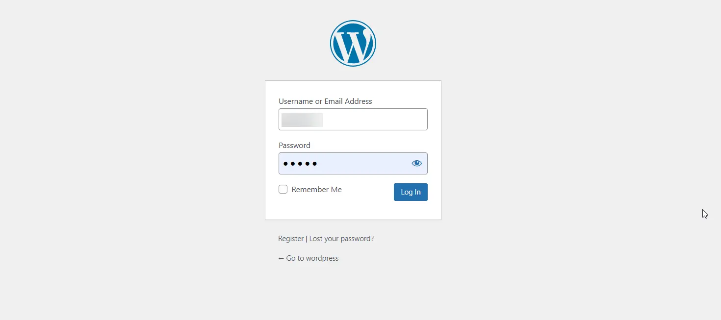 WordPress WordPress default login with OTP - WordPress default Login Form