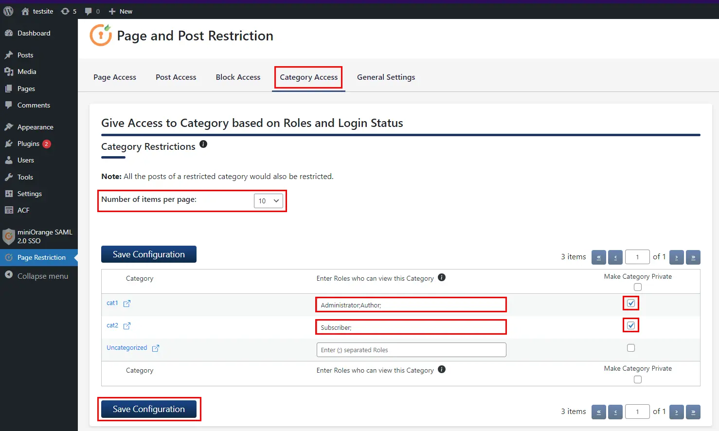 Page Restriction WordPress (WP) | Redirect to Single Ign-On | Block Access
