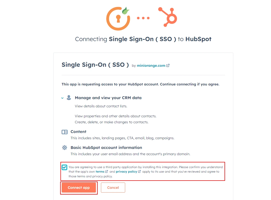 AWS Cognito를 자격 증명 공급자로 사용하여 HubSpot Single Sign-On(SSO) 로그인 활성화